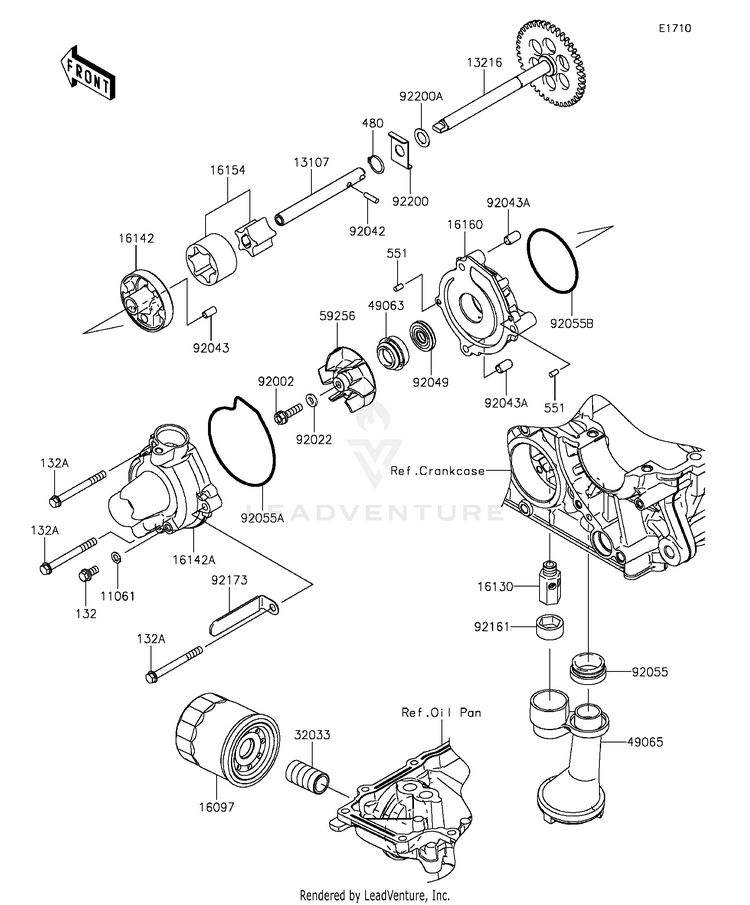 Oil Pump/Oil Filter Schematic