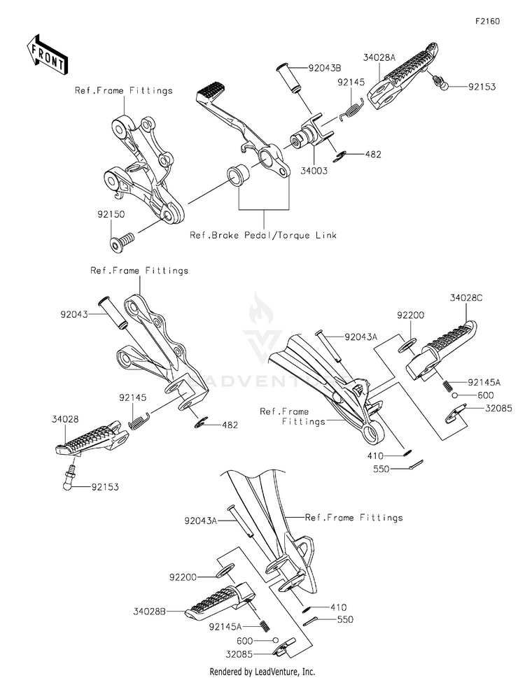 Footrests Schematic