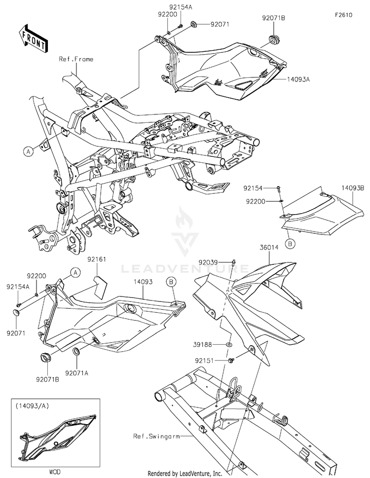 Side Covers/Chain Cover Schematic