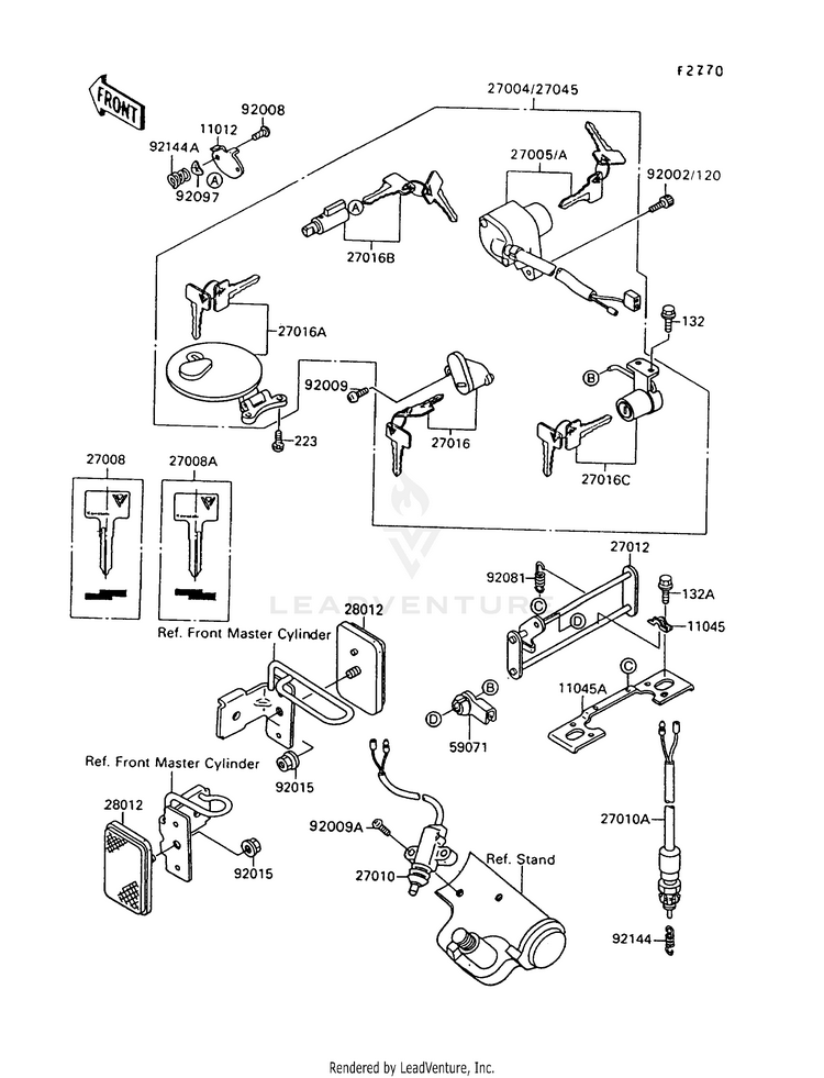 Ignition Switch/Locks/Reflectors Schematic