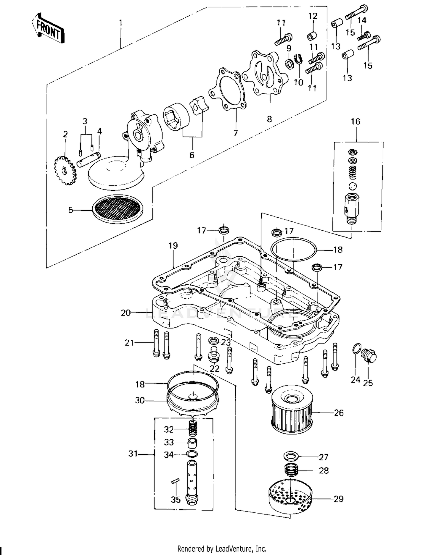 OIL PUMP/OIL FILTER/OIL PAN