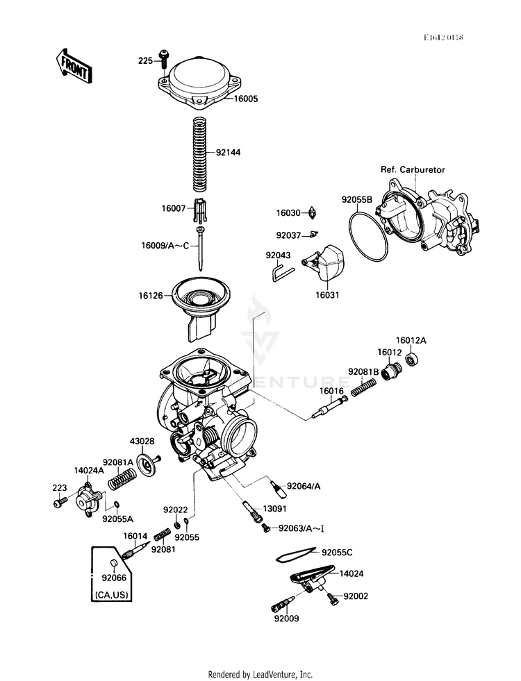 Carburetor Parts Schematic
