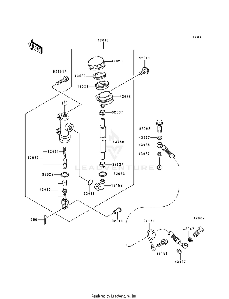 Rear Master Cylinder Schematic