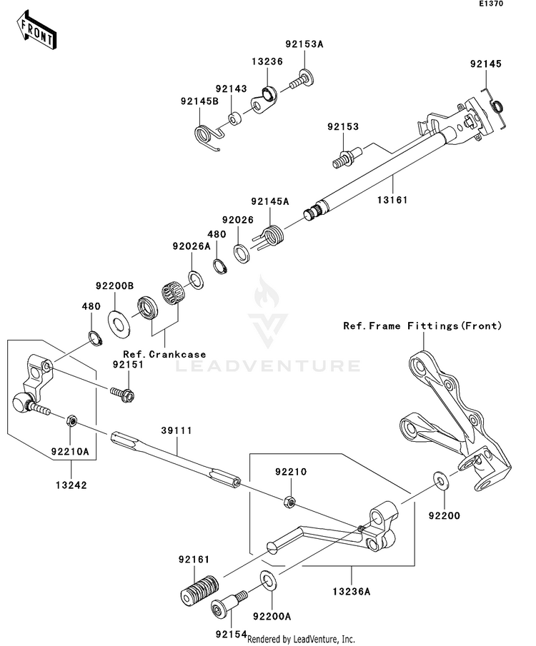 Gear Change Mechanism Schematic