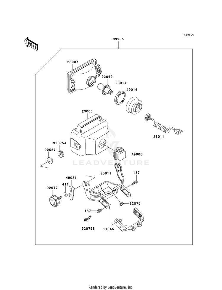 Optional Parts (Headlight) Schematic
