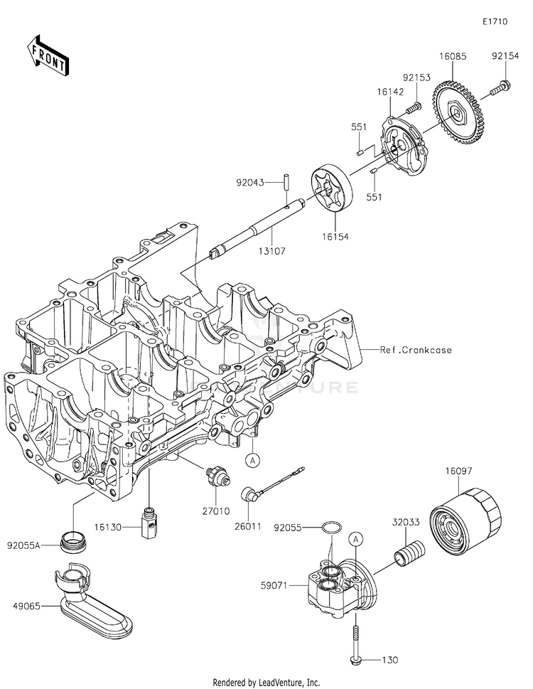 Oil Pump/Oil Filter Schematic