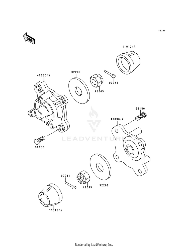 Front Hub Schematic