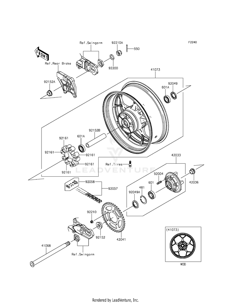 Rear Wheel/Chain Schematic