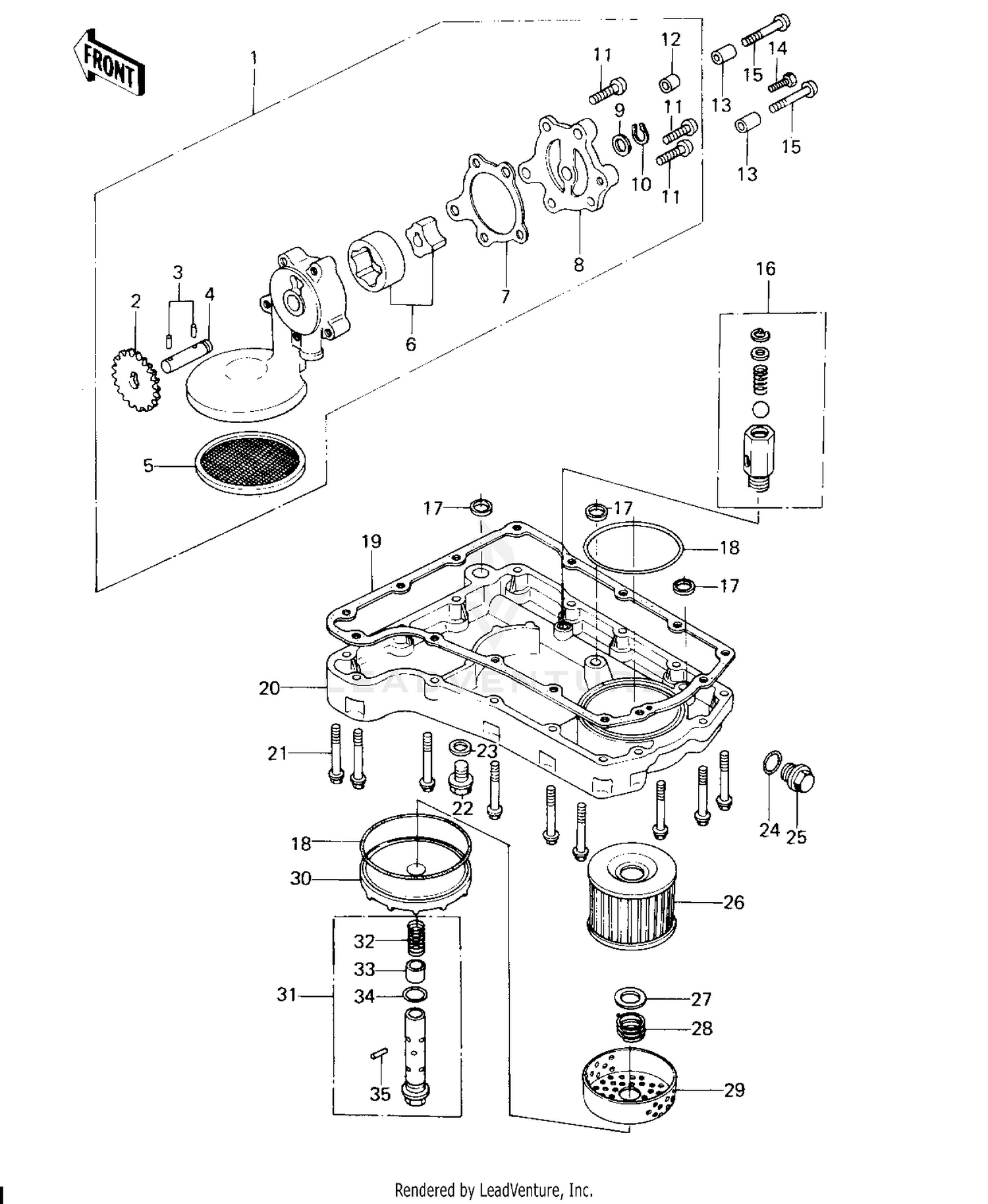 OIL PUMP/OIL FILTER/OIL PAN