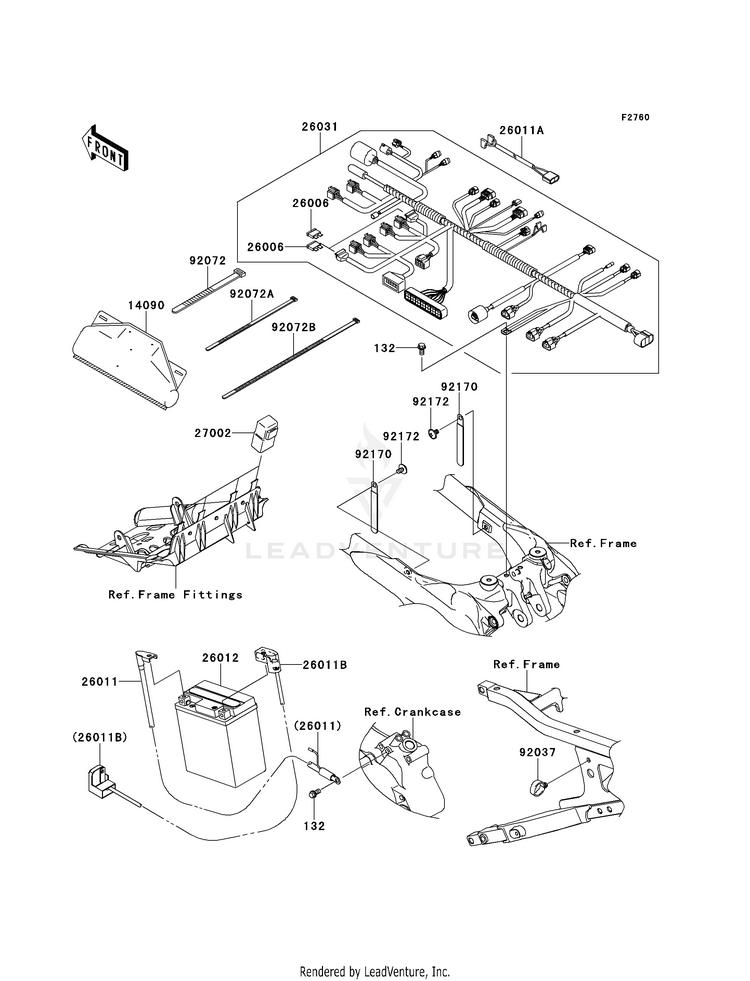 KAWASAKI 92072-1239 BAND,L=188