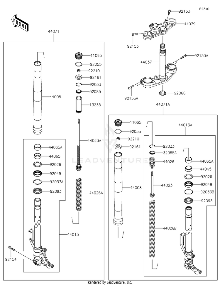 Front Fork Schematic
