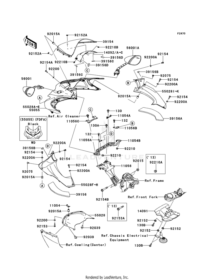 Cowling (Upper) Schematic