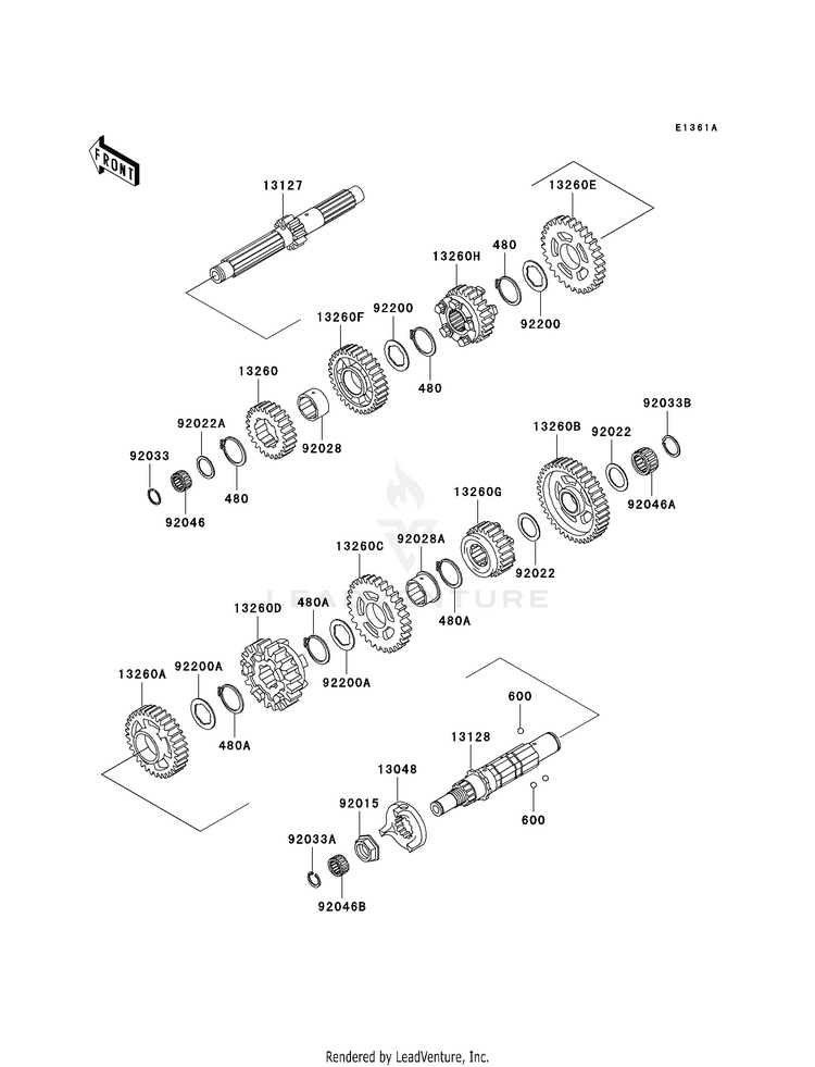 Transmission (Vnt50ae077439-) Schematic