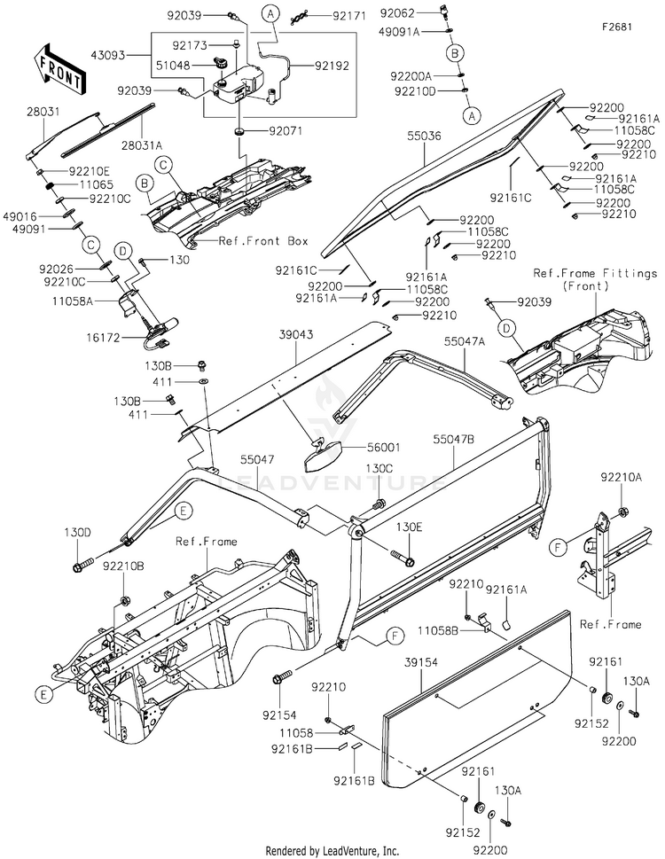 Guards/Cab Frame Schematic