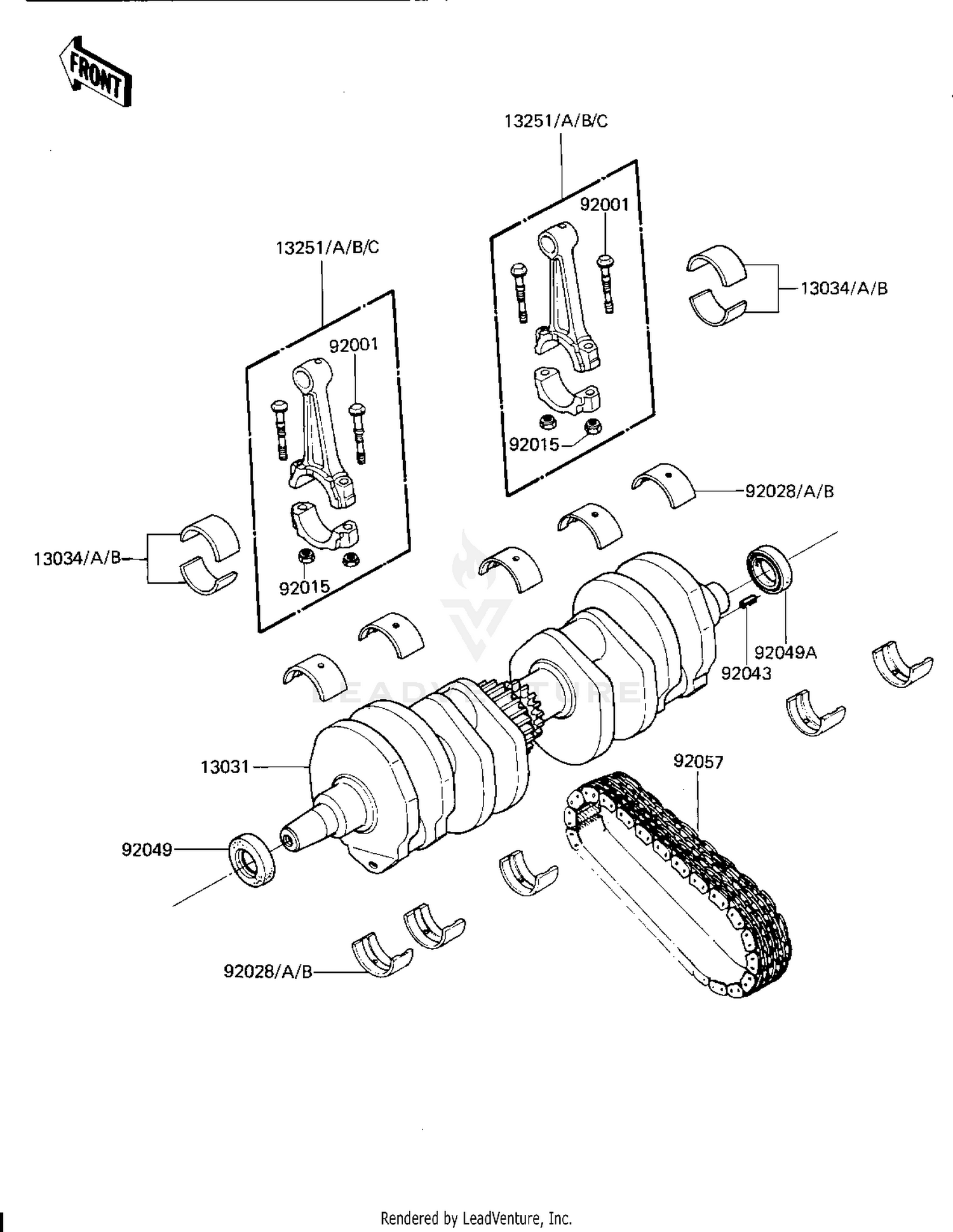 CRANKSHAFT ('81-'82 H1/H2)