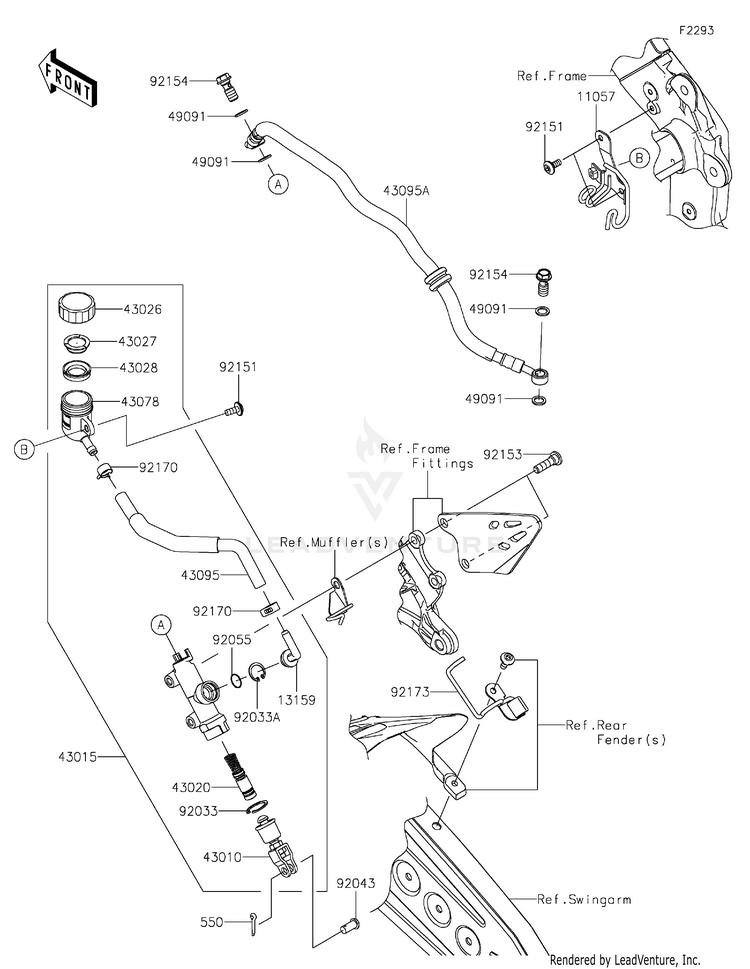 Rear Master Cylinder Schematic
