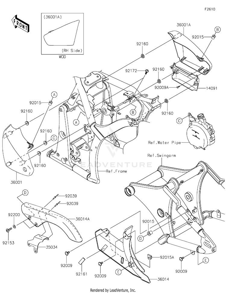Side Covers/Chain Cover Schematic