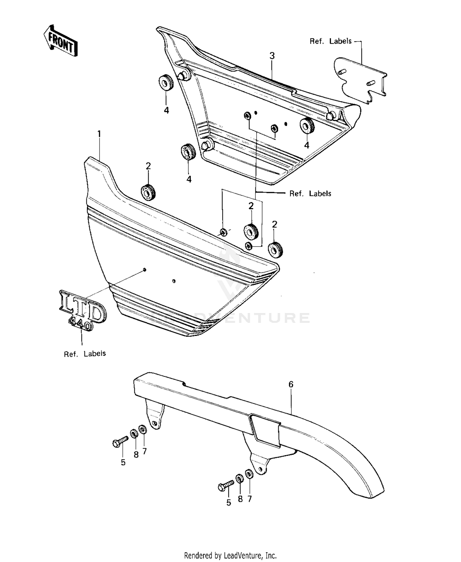 SIDE COVERS/BELT COVER ('80 D1)