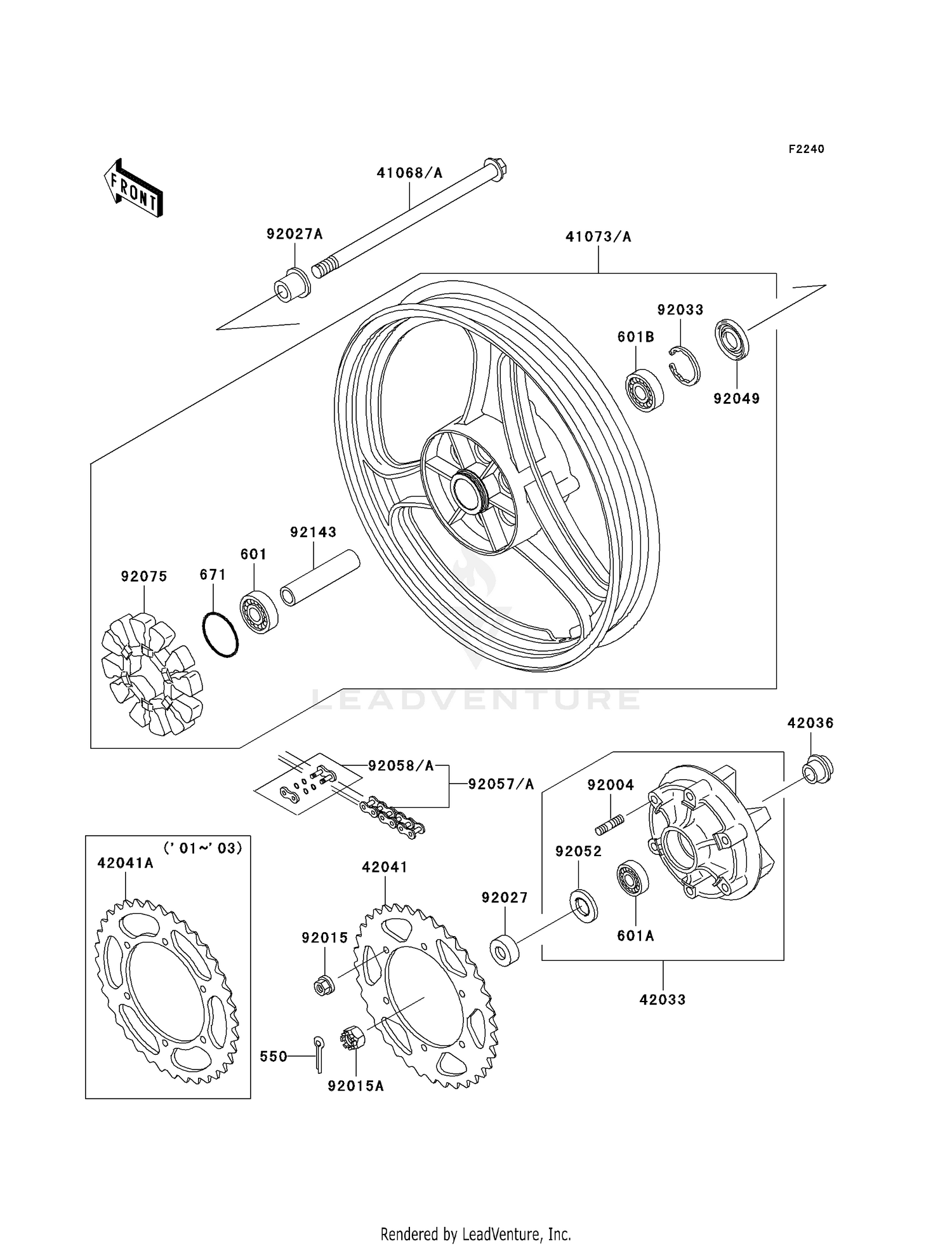 REAR WHEEL/CHAIN