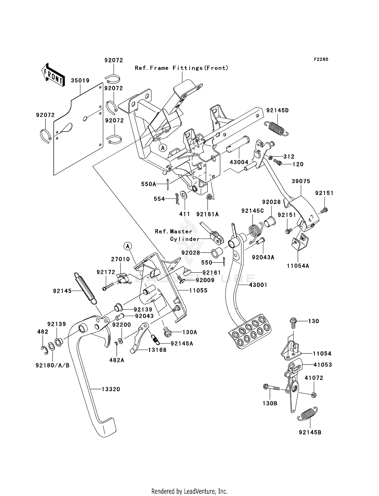 BRAKE PEDAL/THROTTLE LEVER