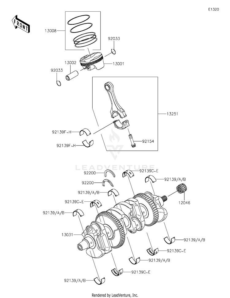 Crankshaft/Piston(S) Schematic