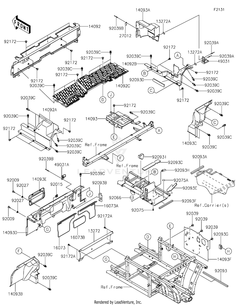 Frame Fittings(Rear) Schematic