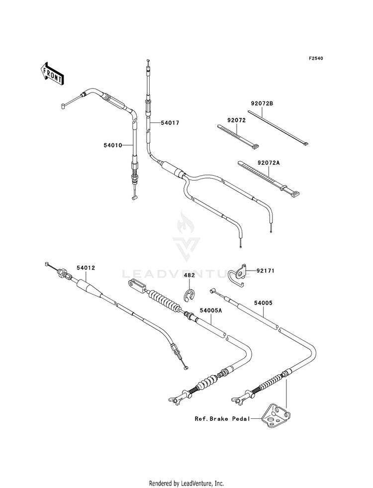 Cables KVF750-A1 Brute Force 750 4x4i (2005) Schematic