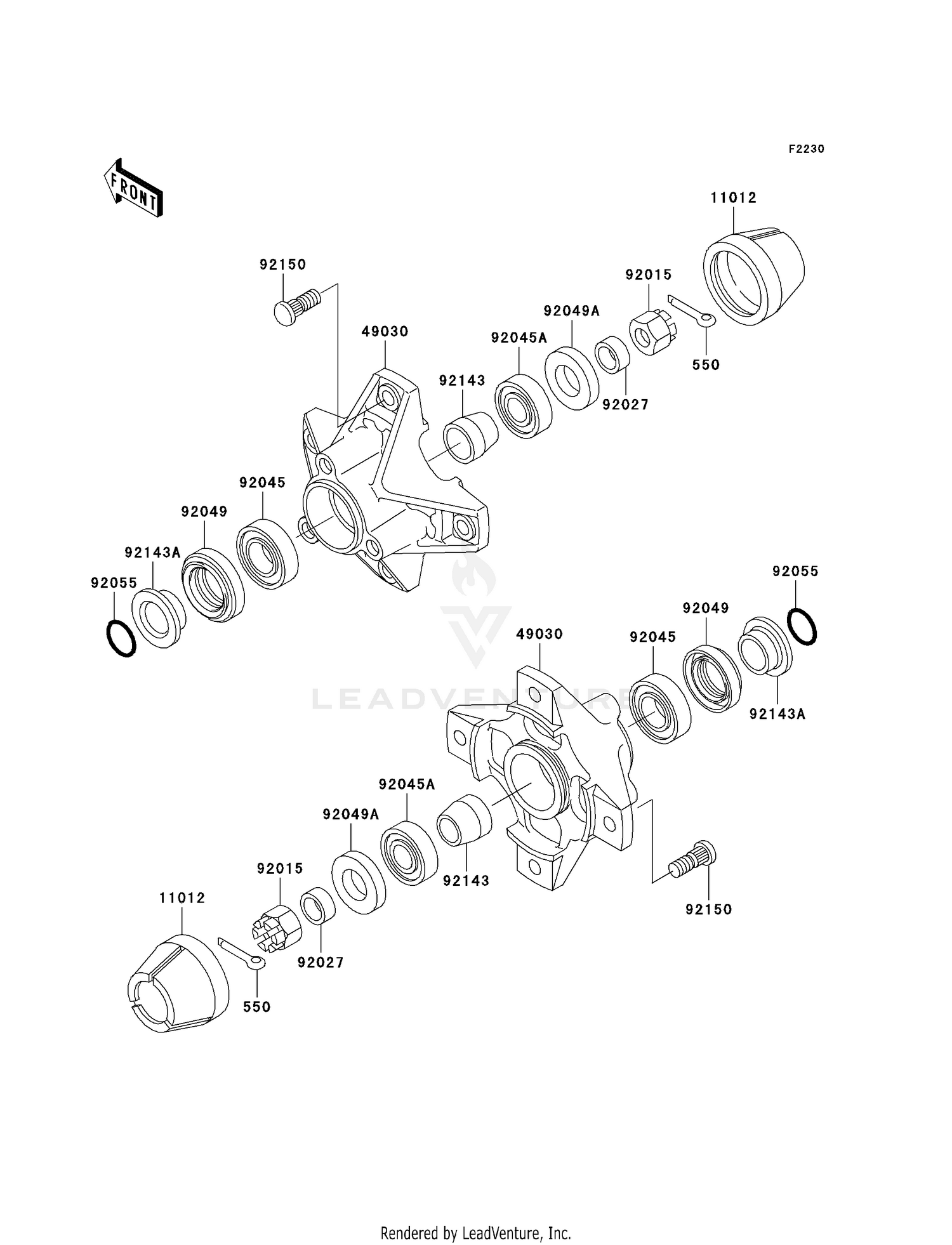 FRONT HUB