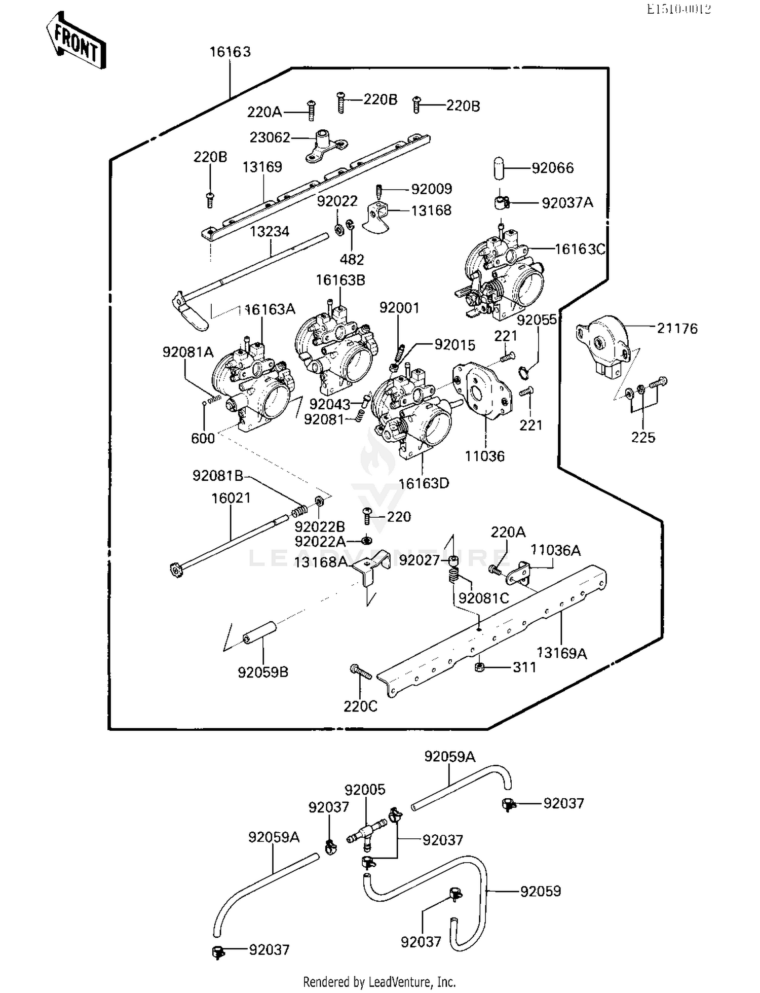 THROTTLE ASSY (ZX750-E1)
