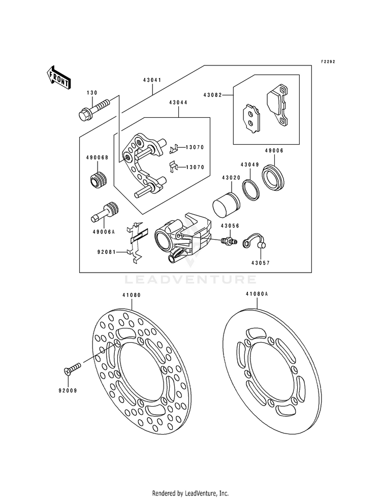 Front Caliper Schematic