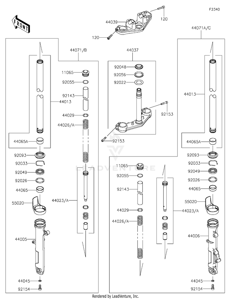 Front Fork Schematic