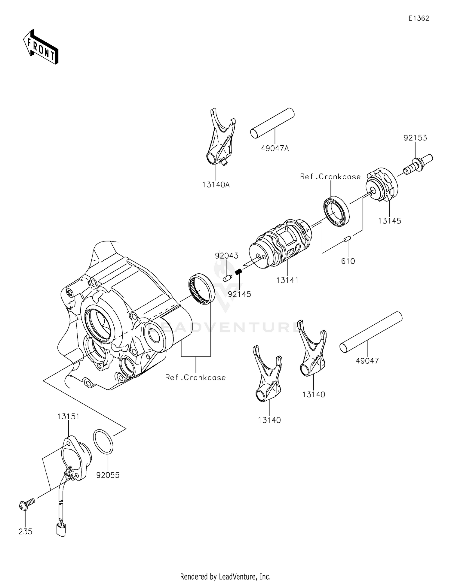 Gear Change Drum/Shift Fork(s)
