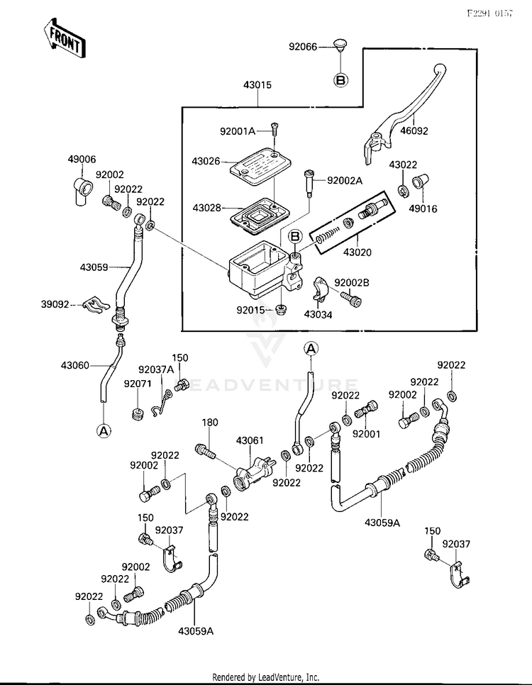 Front Master Cylinder Schematic