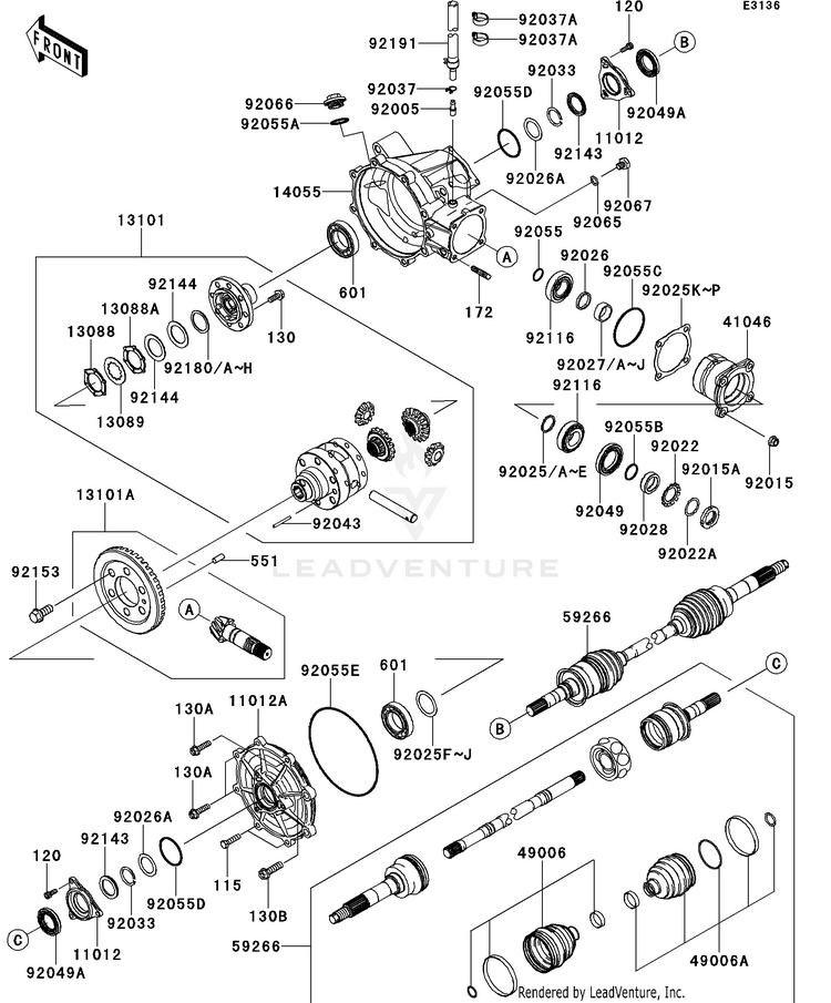 Drive Shaft-Front Schematic