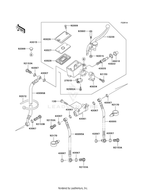 Front Master Cylinder (e12/e13) Schematic