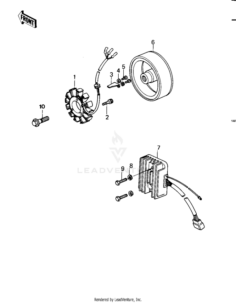 Generator/Regulator ('79-'81 C2/C3/C4) Schematic