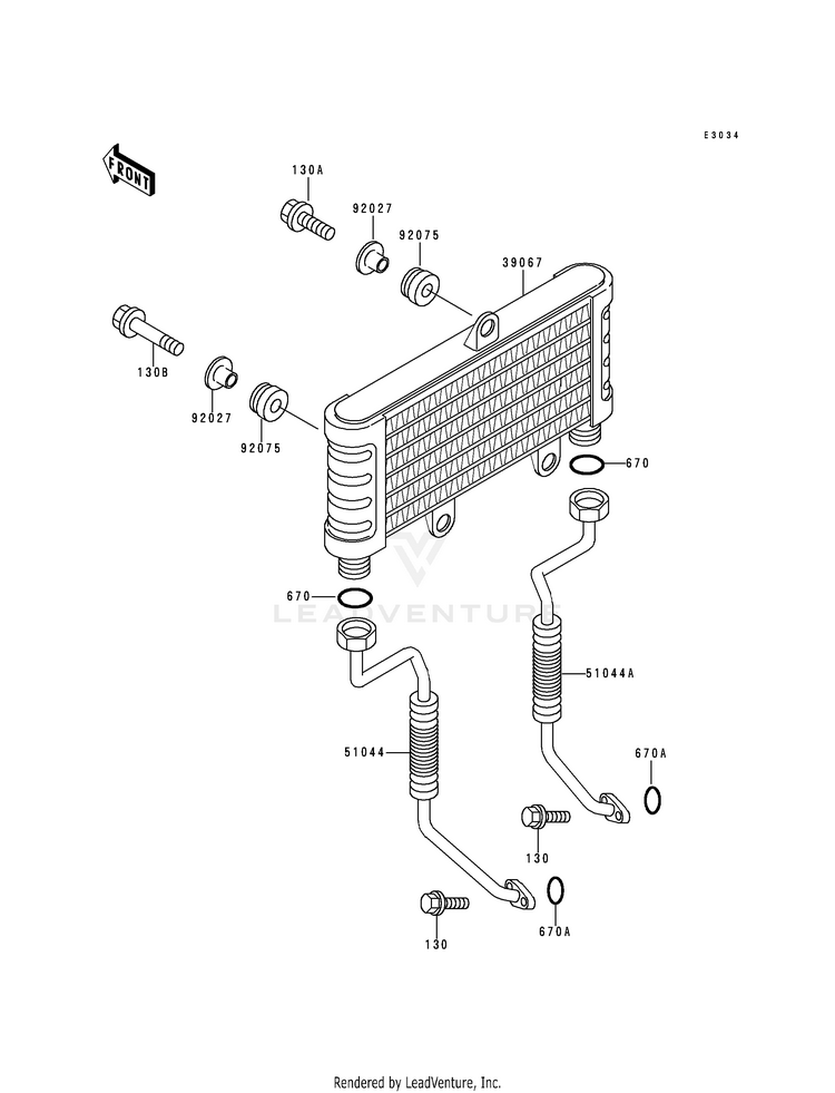 Oil Cooler Schematic