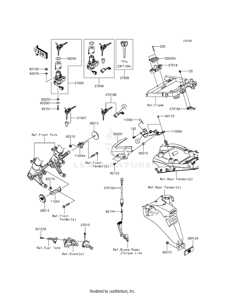 Ignition Switch/Locks/Reflectors Schematic