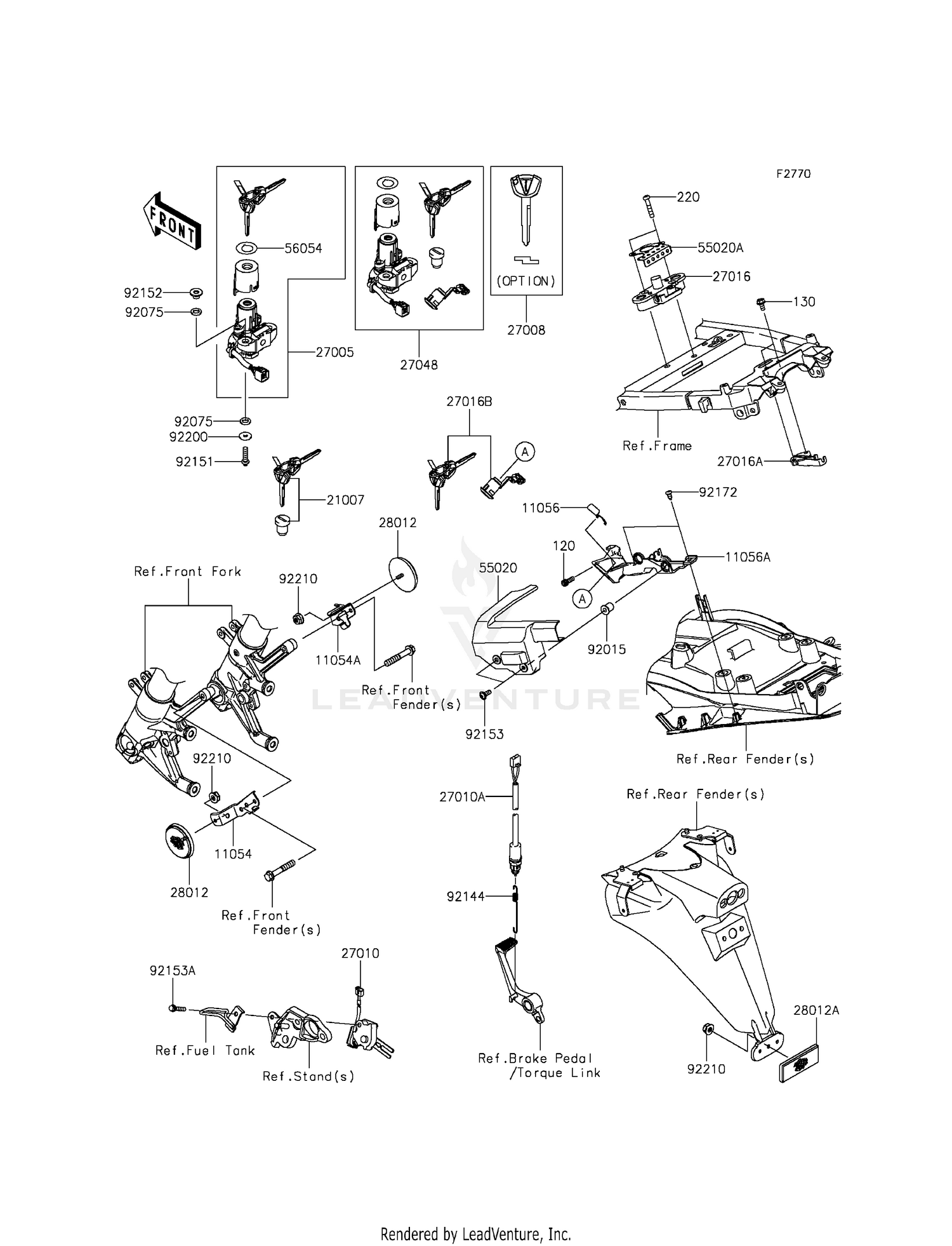 IGNITION SWITCH/LOCKS/REFLECTORS