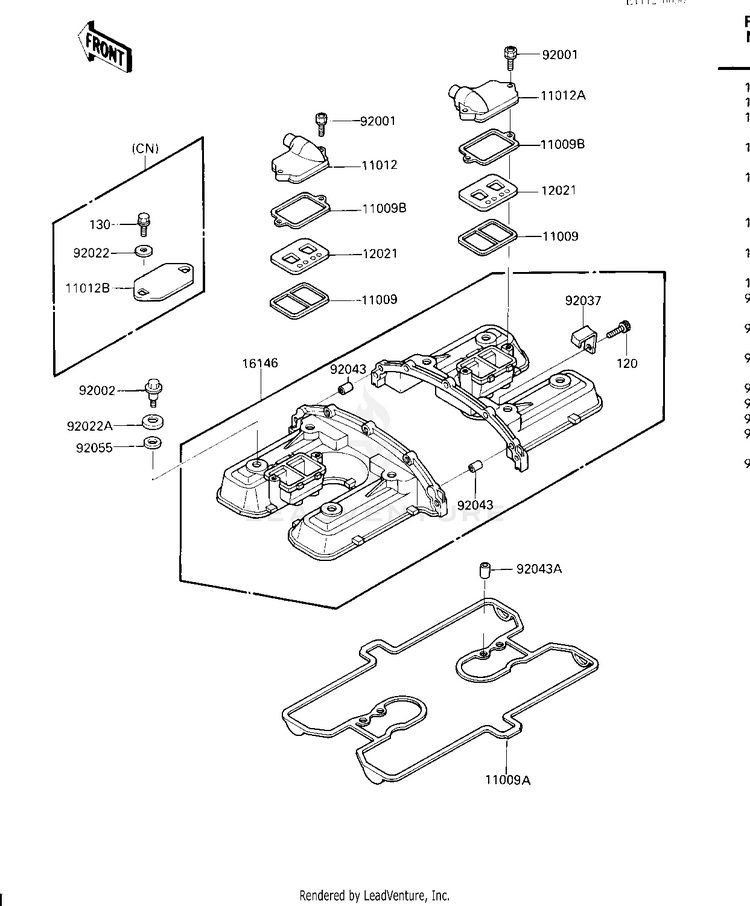 Cylinder Head Cover Schematic