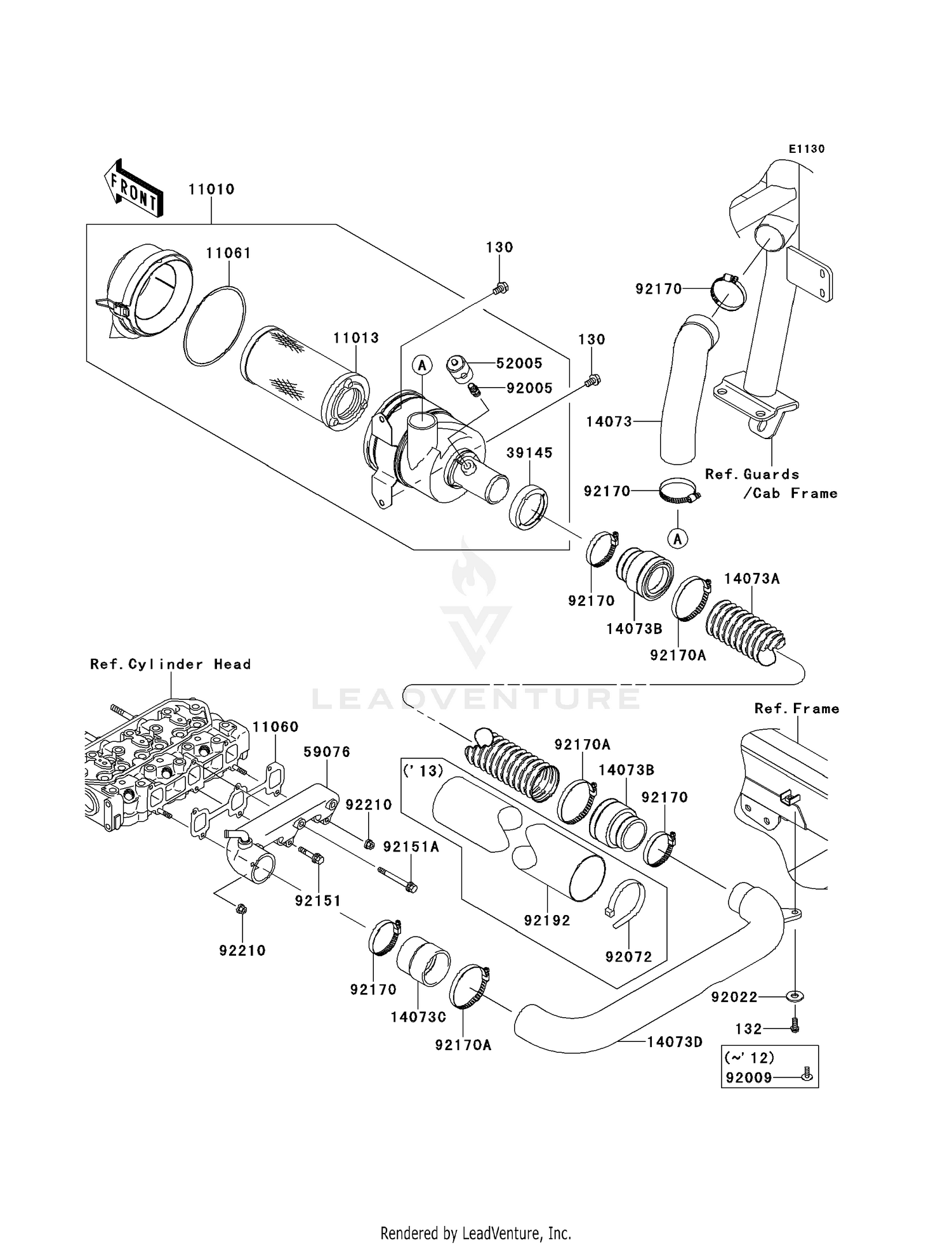 14073-0240 DUCT,A/C-BLOW DUCT