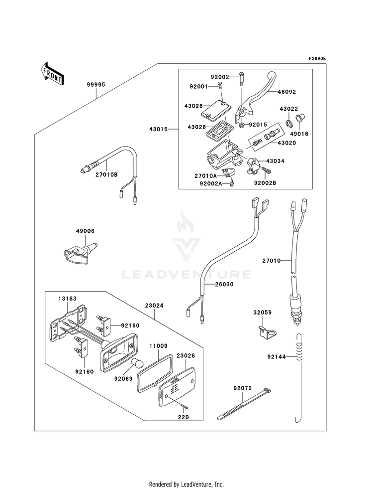 Optional Parts (Brake Switch) Schematic