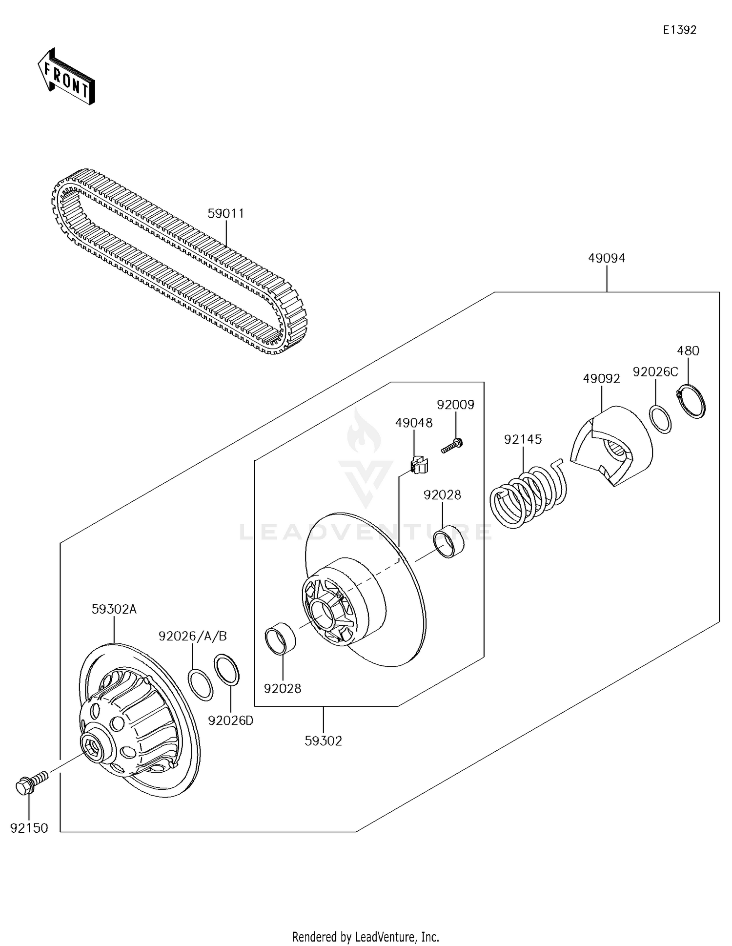Driven Converter/Drive Belt