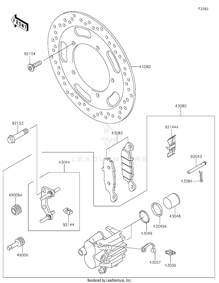 Front Brake Schematic