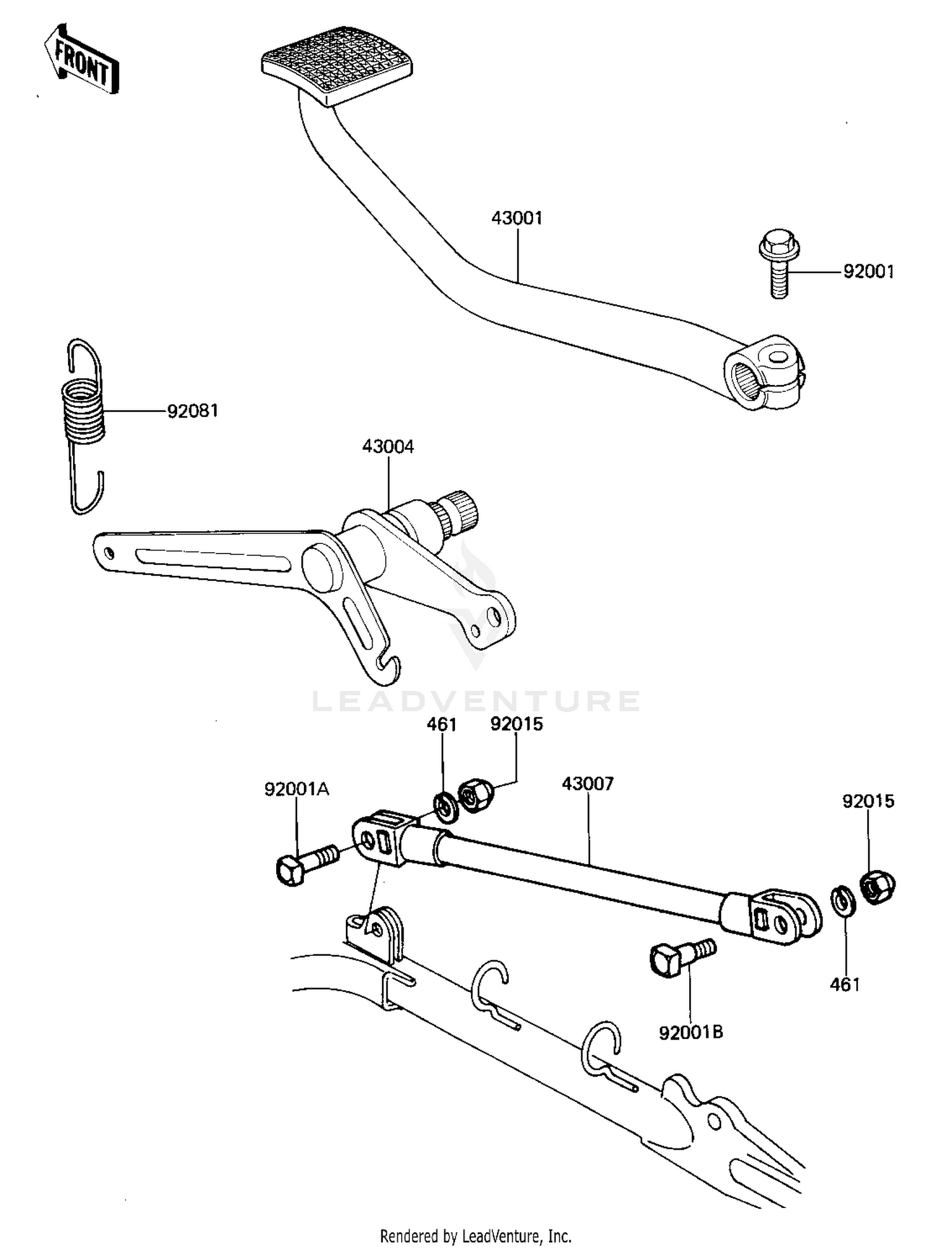 BRAKE PEDAL/TORQUE LINK