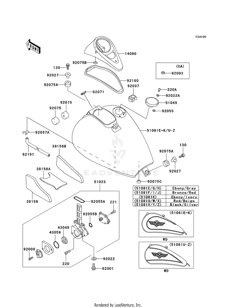 Fuel Tank (Vn800-B4/B5) Schematic