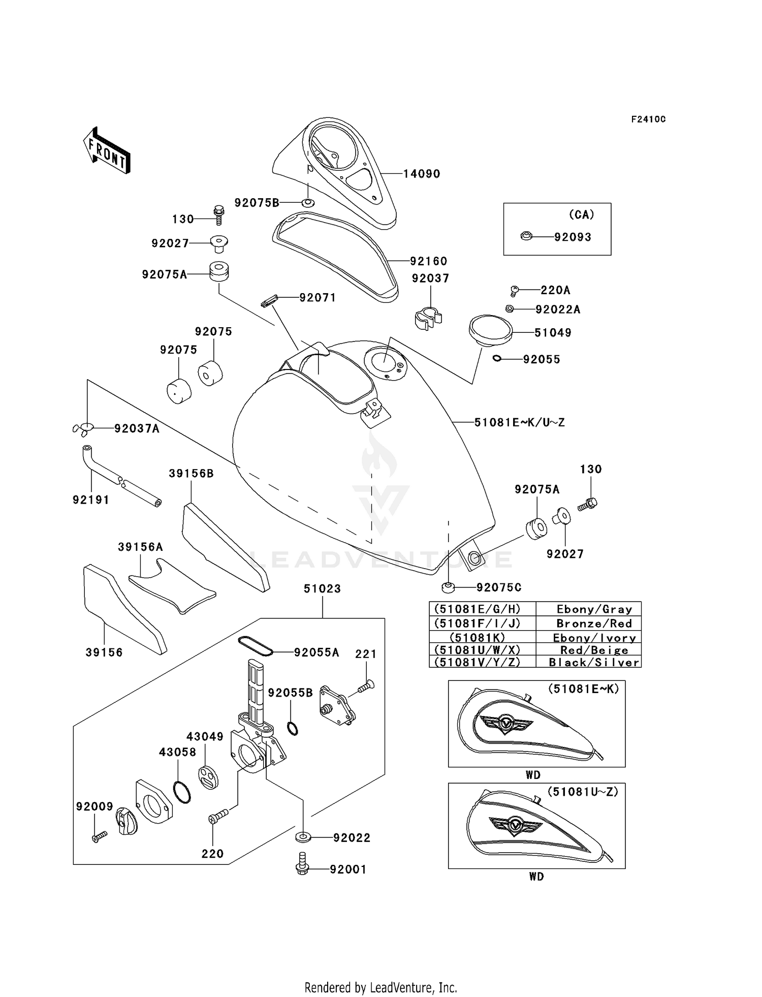 FUEL TANK (VN800-B4/B5)