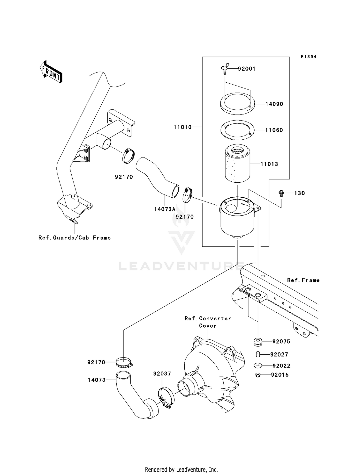 AIR CLEANER-BELT CONVERTER