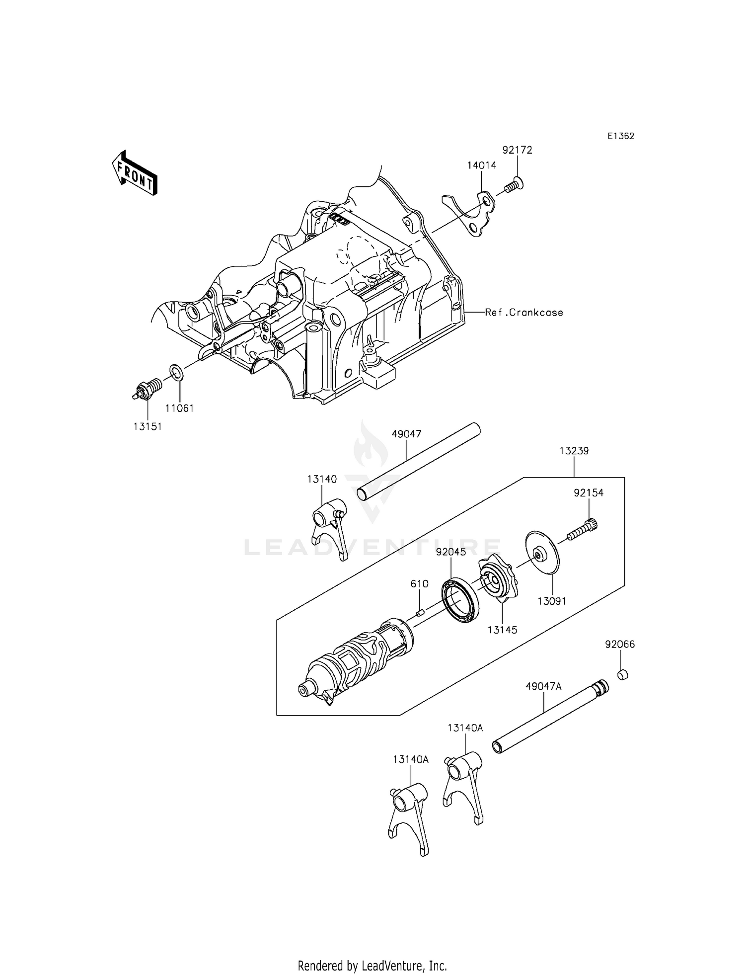 GEAR CHANGE DRUM/SHIFT FORK(S)