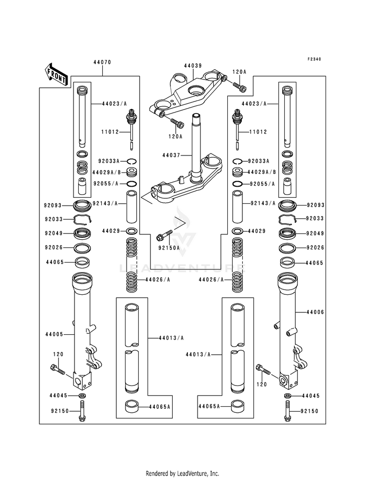Front Fork Schematic
